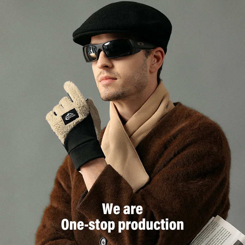 GOLOVEJOY DY54 Warm Thick Knitted Touch Screen Winter Magic Gloves Men Women Soft Knitted Sports Wool Mittens Gloves