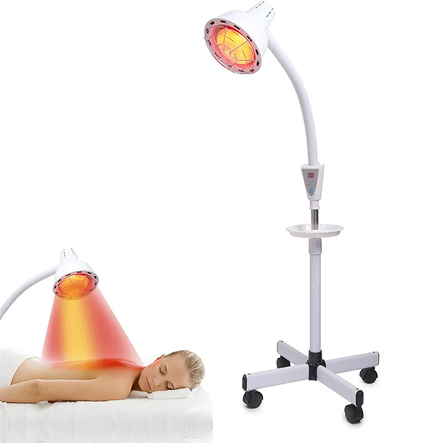 275W Double Head Infrared Physical Therapy Health Lamps For Skin Red Infrared Light For Pian