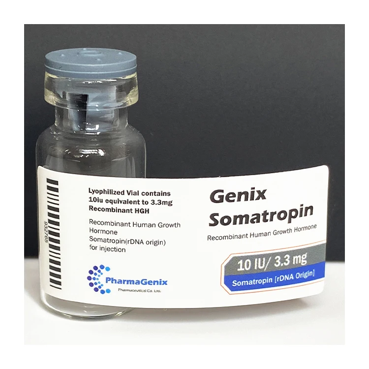 2ml label 3 - Custom nice design somatropina pharma label for medicine packaging 2ml vial label sticker
