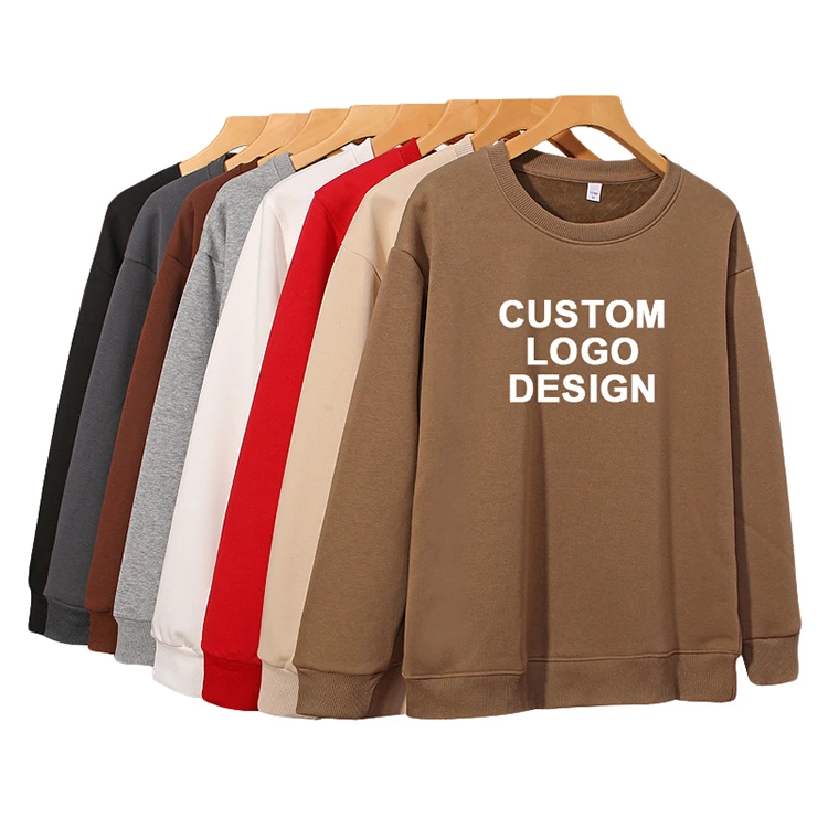 320G Crewneck Pullover Hoodie Loose Drop Shoulder Custom Printed Logo Hoodies Bulk Wholesale Unisex Basic Sweatshirts Man