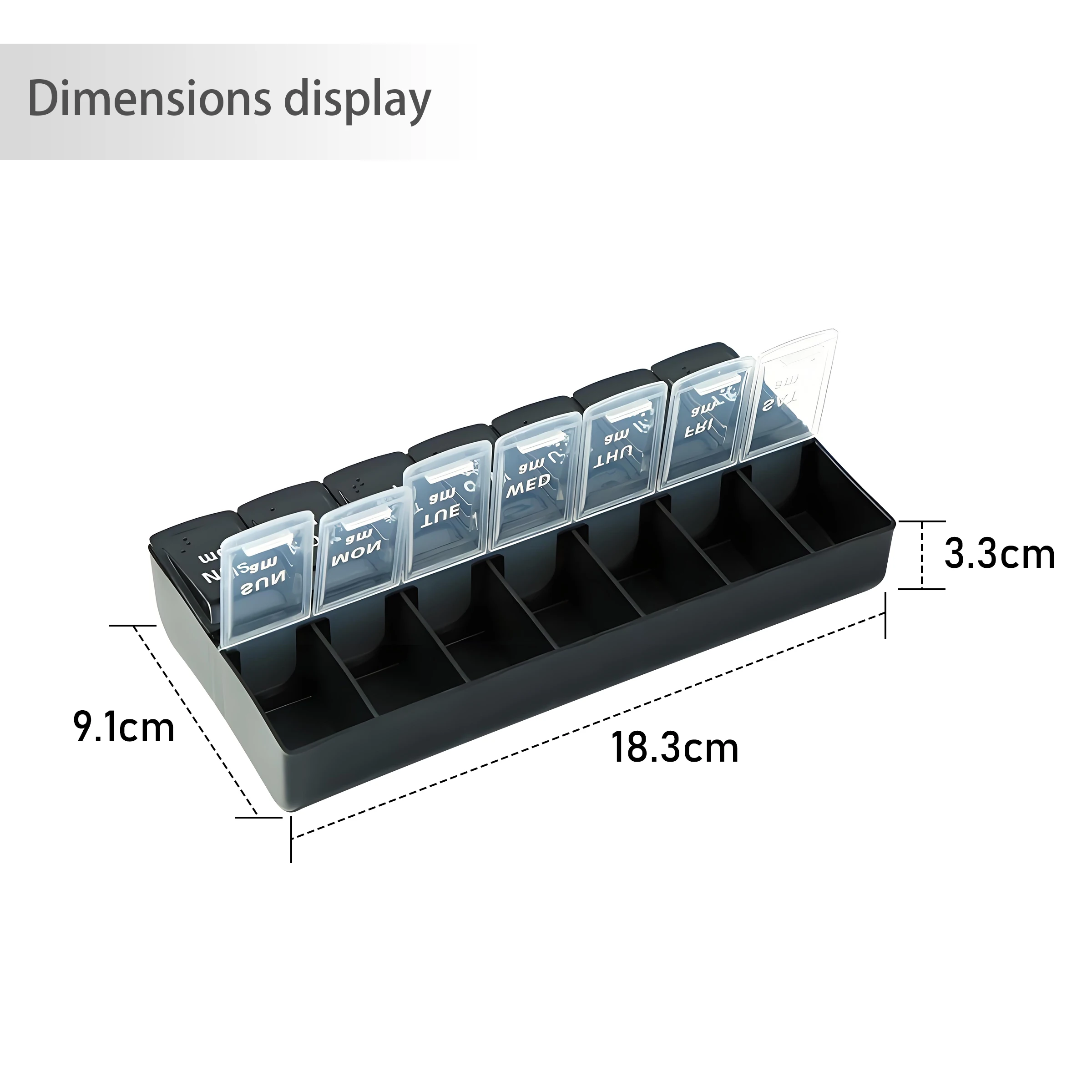 7 Days a Week Pill Organizer Morning and Night Pill Holder Storage Box Splitter Travel Medicine Organizer Portable Medicine and