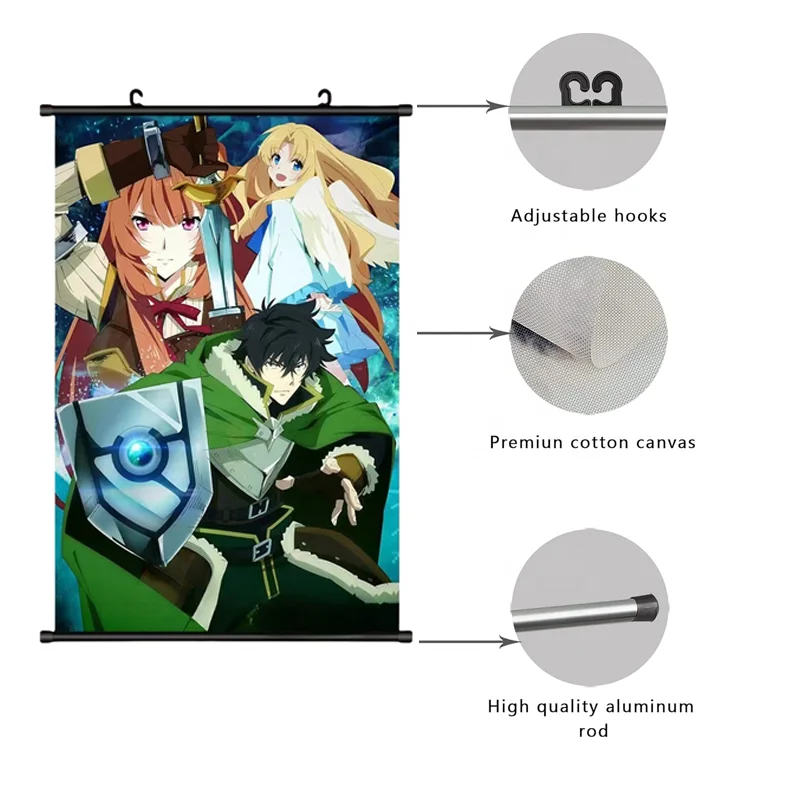 Wholesale Poster Banner Room Decoration Scroll Poster Hanging Picture Custom Hangable Wallscroll Posters Anime Wall Scroll