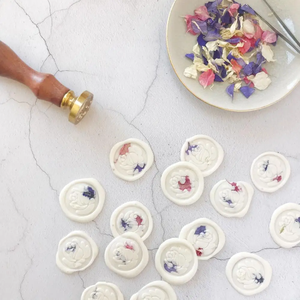 Горячая Распродажа красочная восковая печать в деревенском стиле ретро для конверта и пригласительной открытки