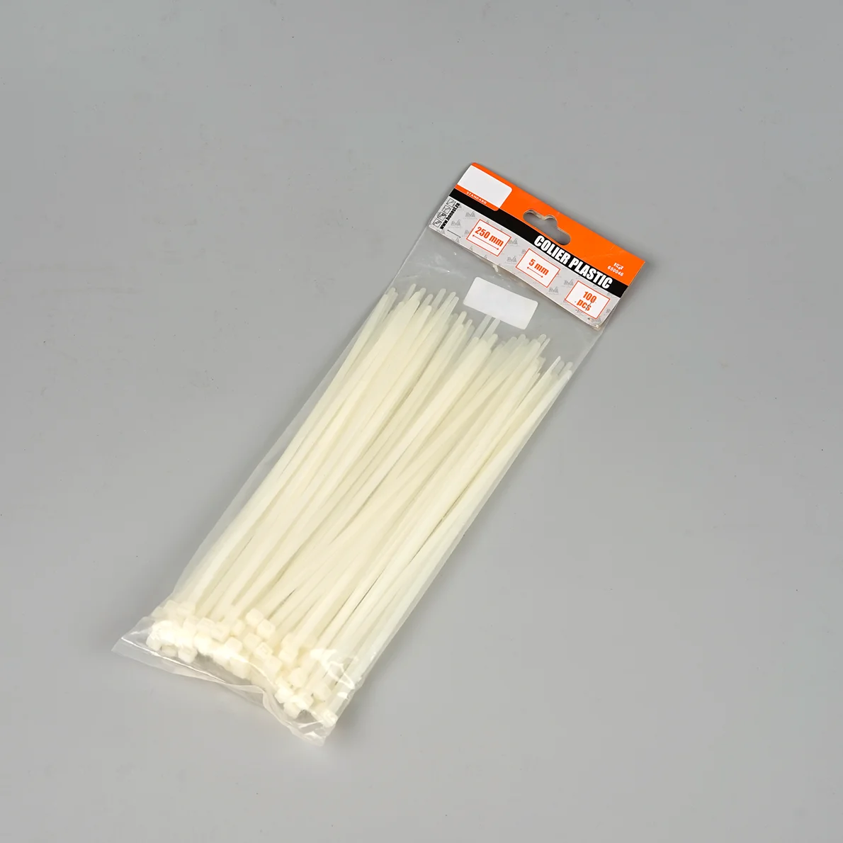 Высокая точность пластиковые воротники белый цвет самозапирающийся нейлоновый кабель галстук