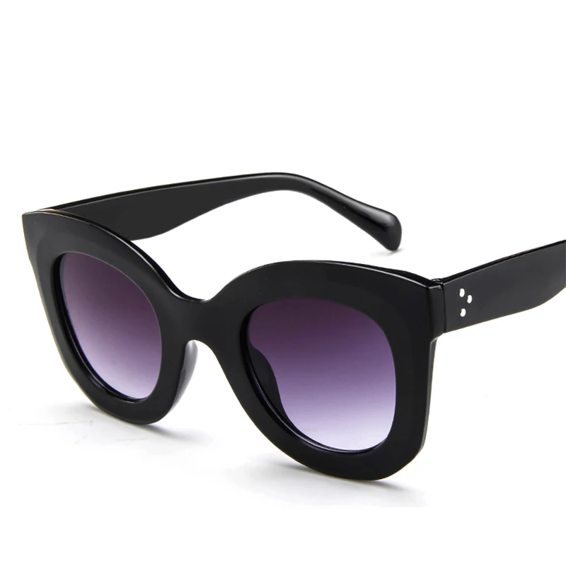 Trendy Cheap Ladies Sunglasses Cat Eye Big Frame Glasses UV400 Women Sun Glasses Sunglasses