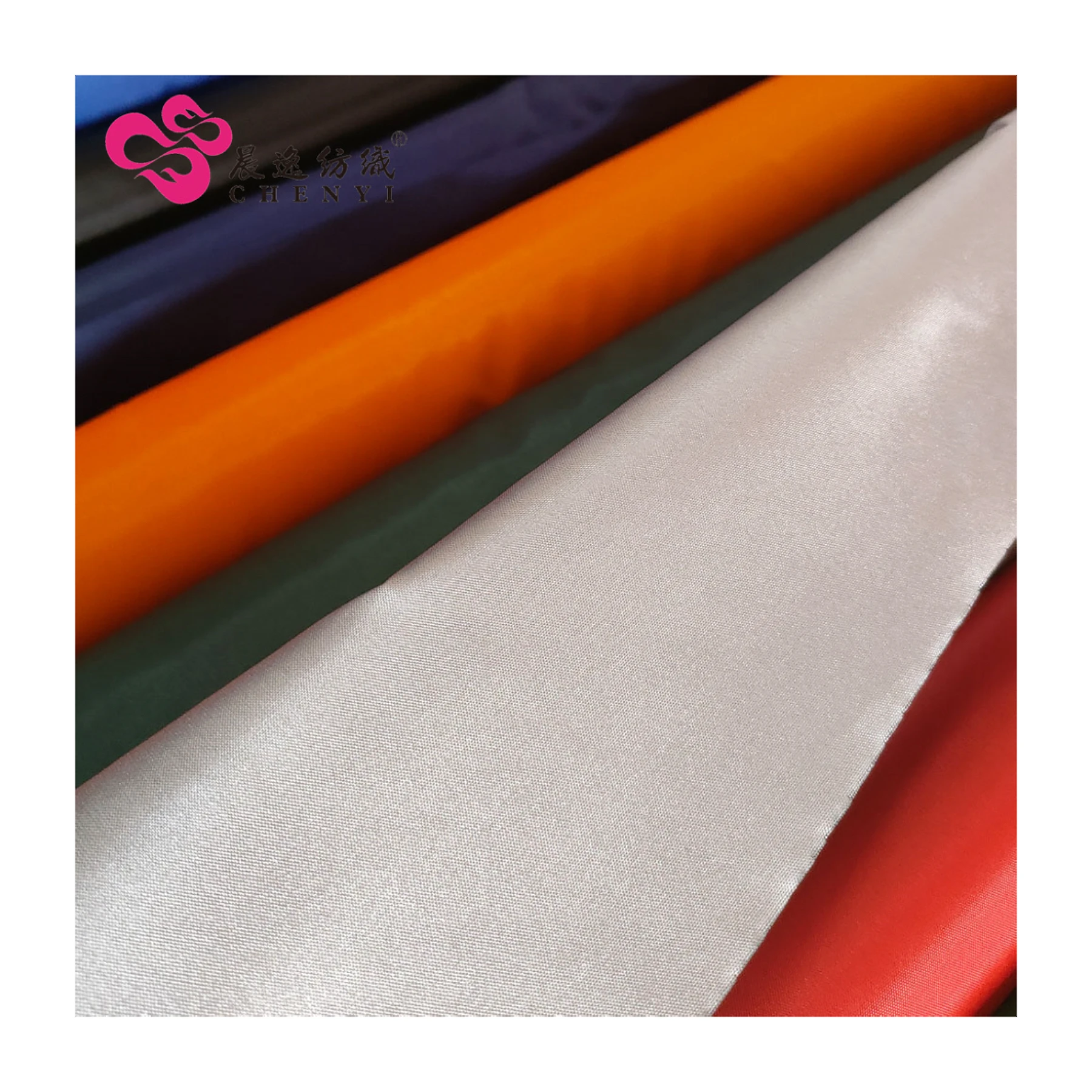 100% polyester 190T PA Silver Coated taffeta textile