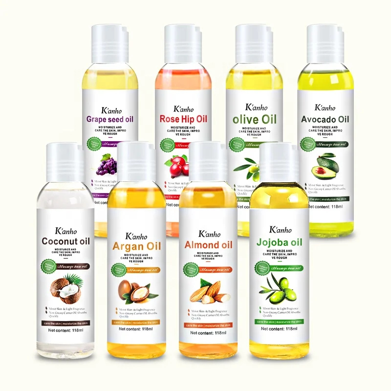 Kanho Avocado 118ml Essential Oil Natural Body Oil Organic Argan Olive Jojoba rosehip Grape seed Almond Coconut Oil Cold pressed