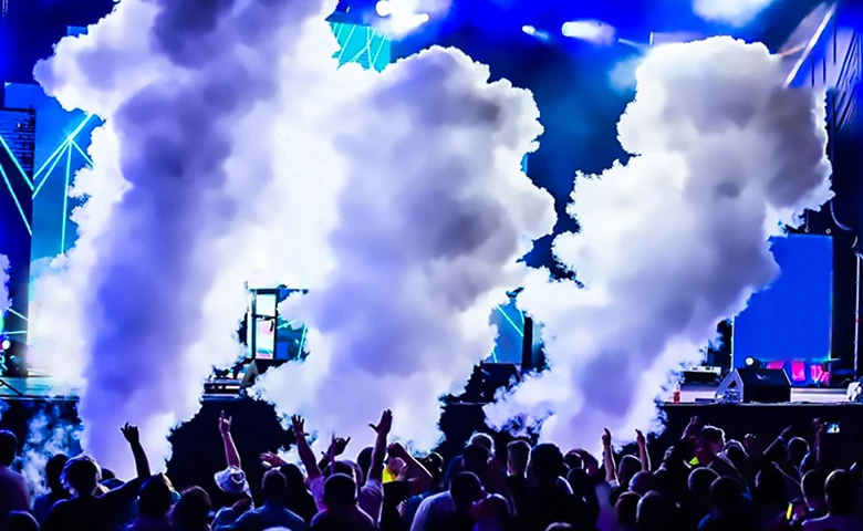 led co2 cannon jet machine party nightclub DJ fog smoke jet machine cryo jet co2 cannon