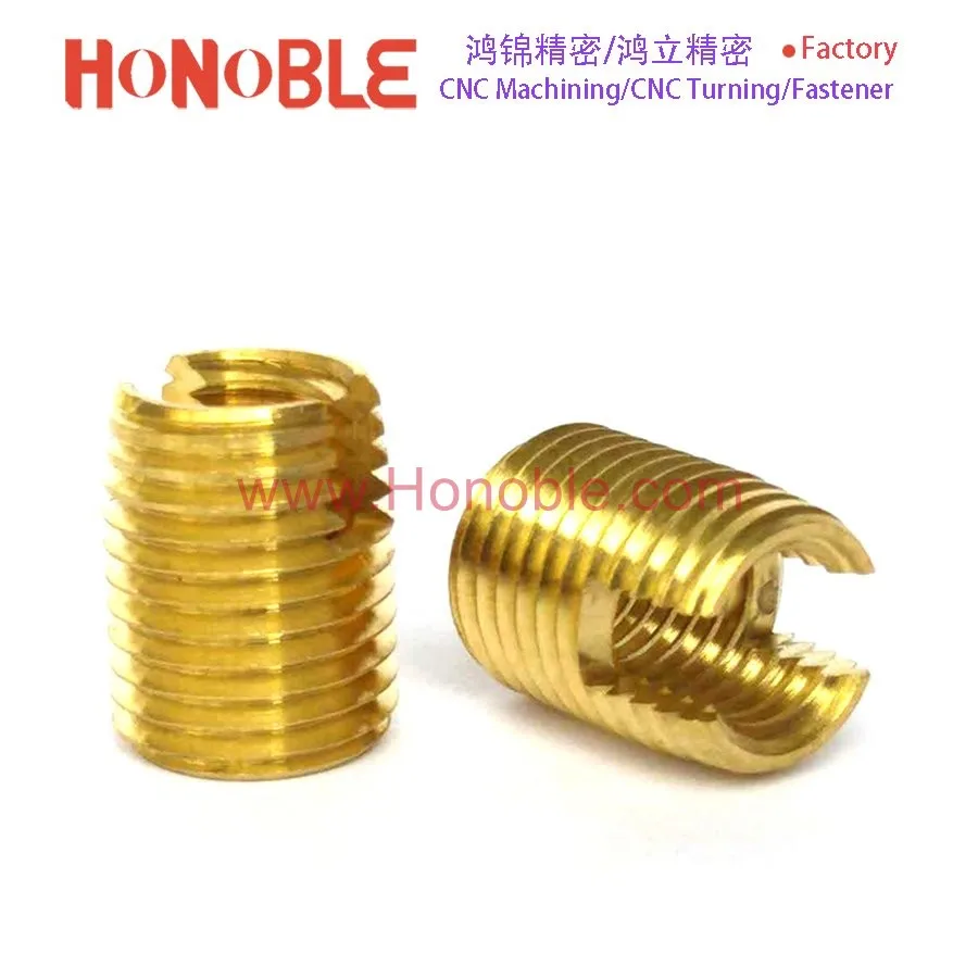 M8 standard slotted threaded inserts tapping screw