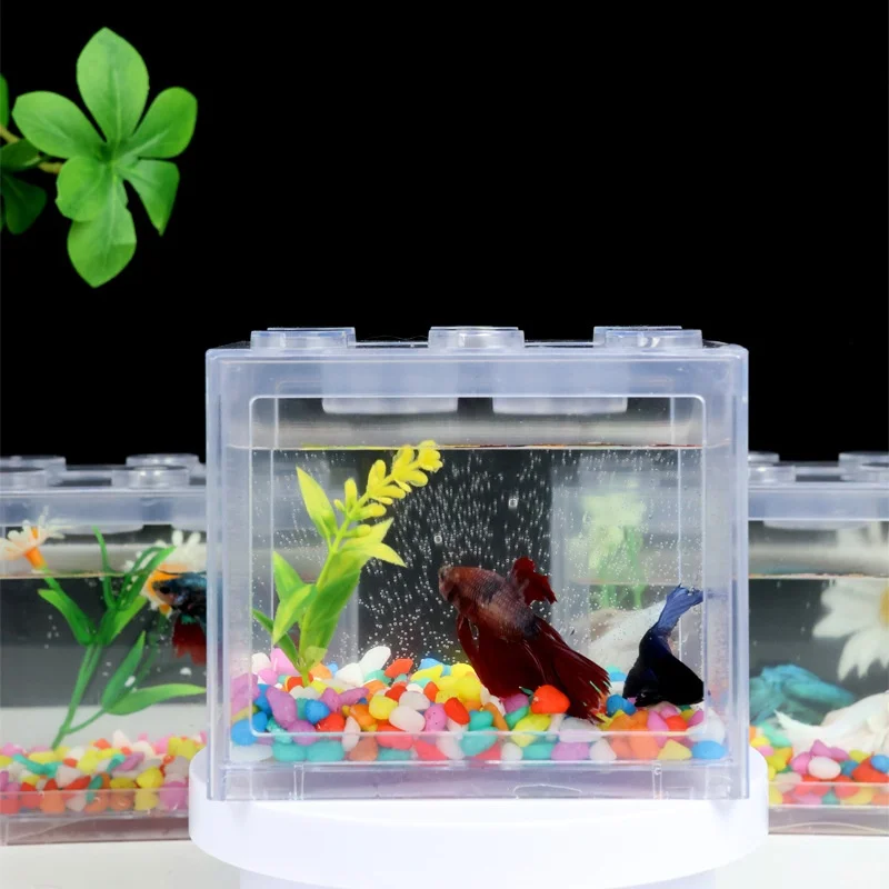 Cheap Betta Fish Tankmini Aquarium Small Aquarium Office Viewing Transparent Acrylic Fish Tank