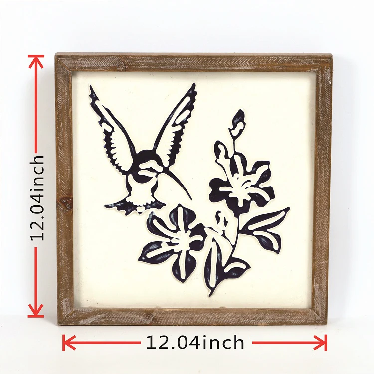 New Trend Wood Frames Painting Bird Home Decoration Indoor Design Wall Pictures Wall Art living Room
