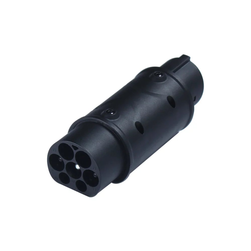 Evse charger converter AC 7kw 32a electric cars charging station IEC62196 type 2 to SAEJ1772 type 1 ev adapter