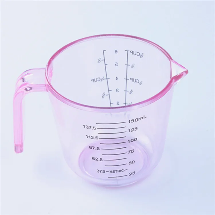 Kitchen Baking Tools 150ml Transparent Scale Cup Thicken Clear Plastic Measuring Cups
