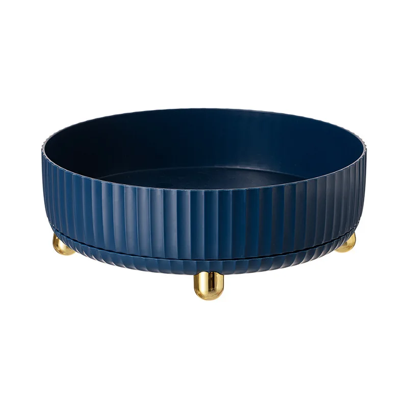 Kitchen turntable sorting soy sauce vinegar bottle seasoning goods storage rack rotatable tray