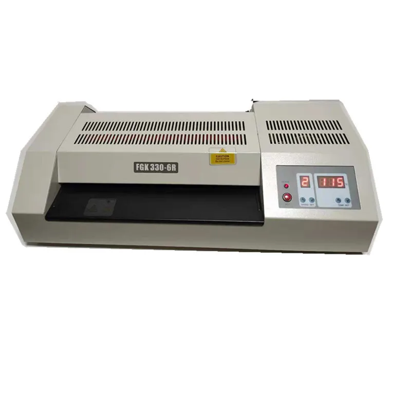High Quality Metal Body 6 Rollers Pouch Laminator with Speed Adjustable A2 17.7inches Laminator Industrial Laminating Machine