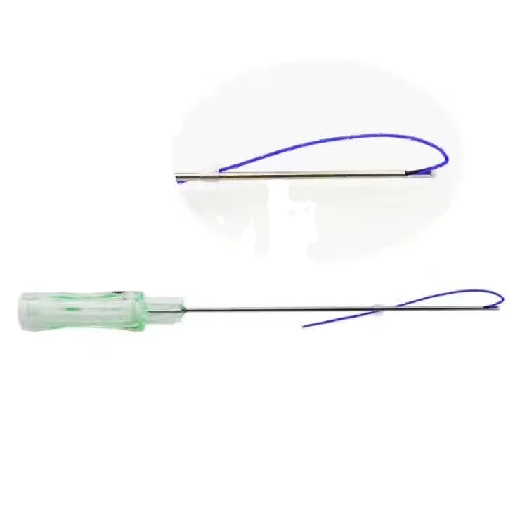 PCL  Thread/ PLCL / PLLA  Thread Lifting Molding Cog  W needle   18G 100mm Lift Face