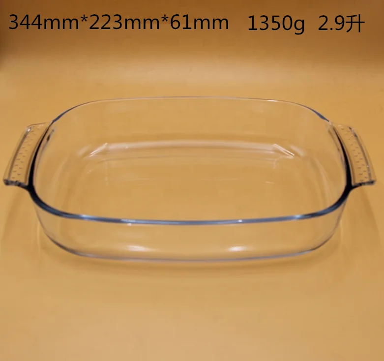 Cheap Square Oven safe borosilicate glass bakeware baking dish