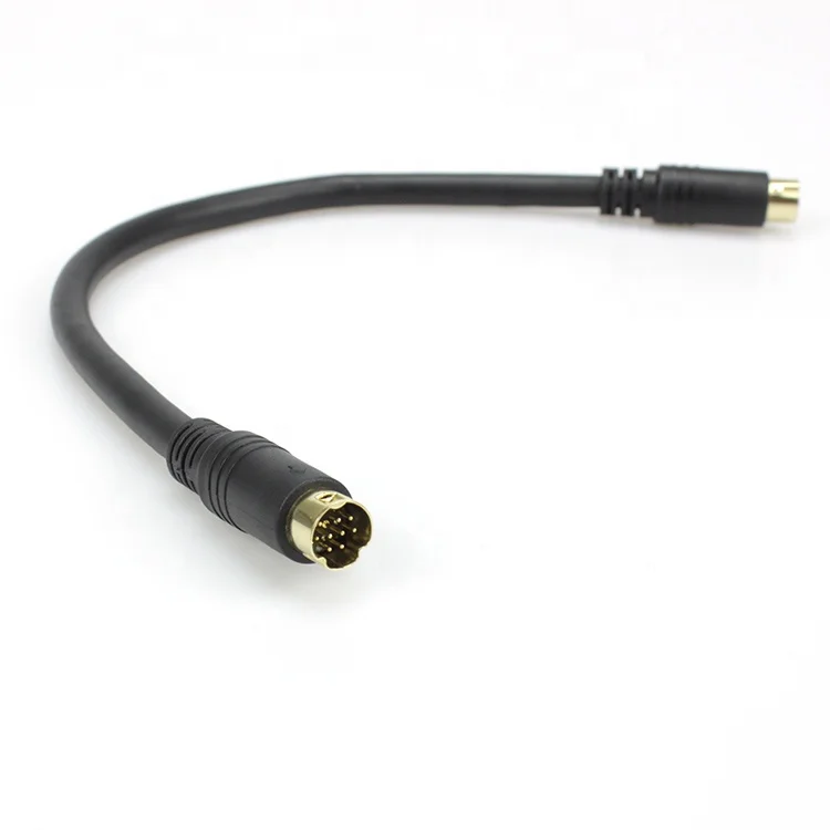 mini din 9 pin male to male audio  cable   MD 9