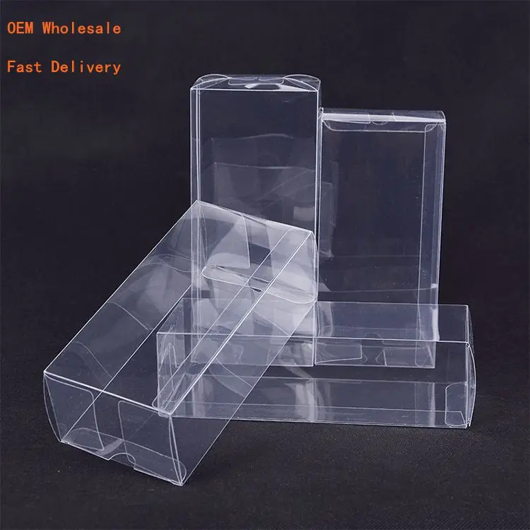 Wholesale Custom clear pvc plastic packaging box PVC PET PP box candy food cosmetics packaging boxes