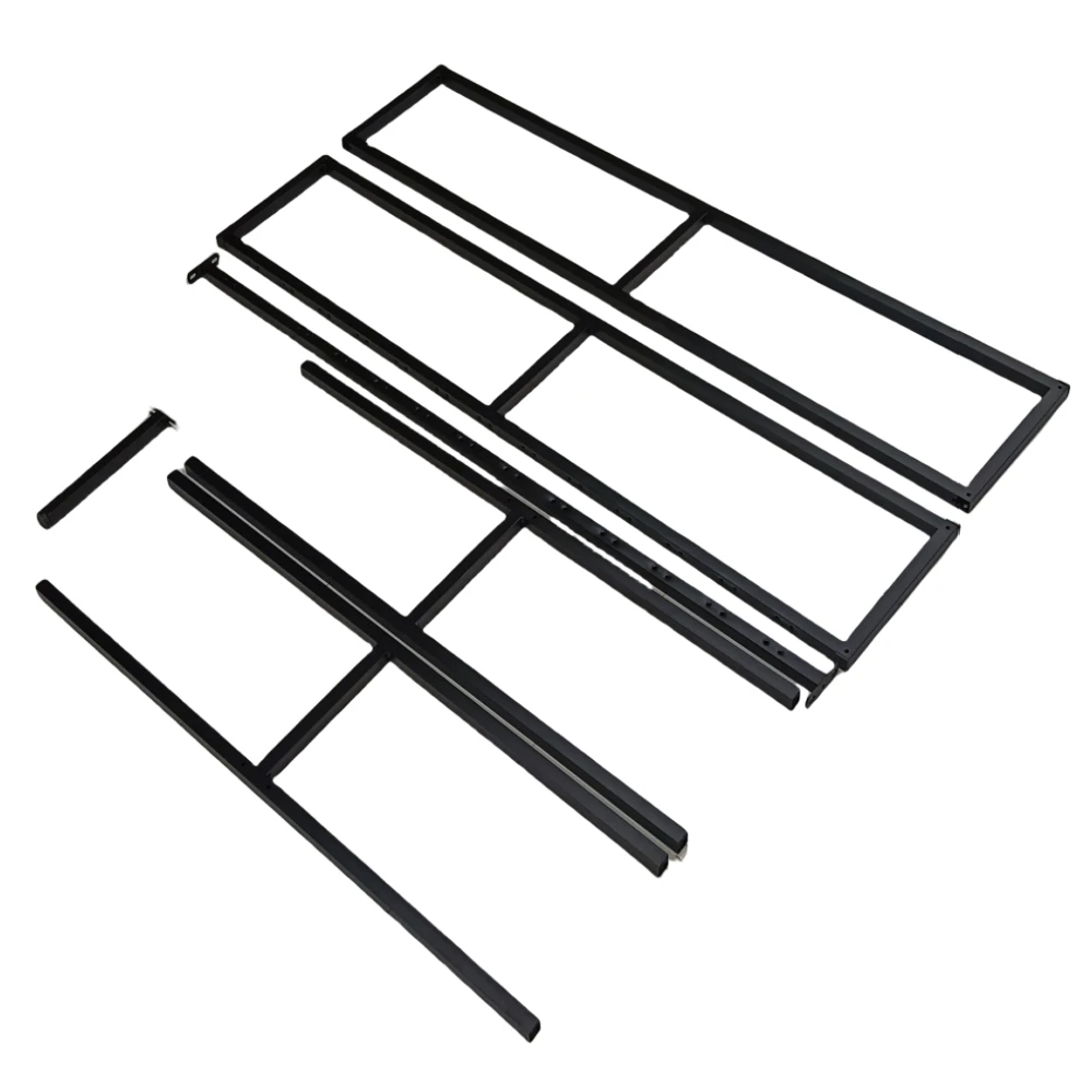 All size Mattress Foundation Basics metal platform bed frame with wood slat support bed box