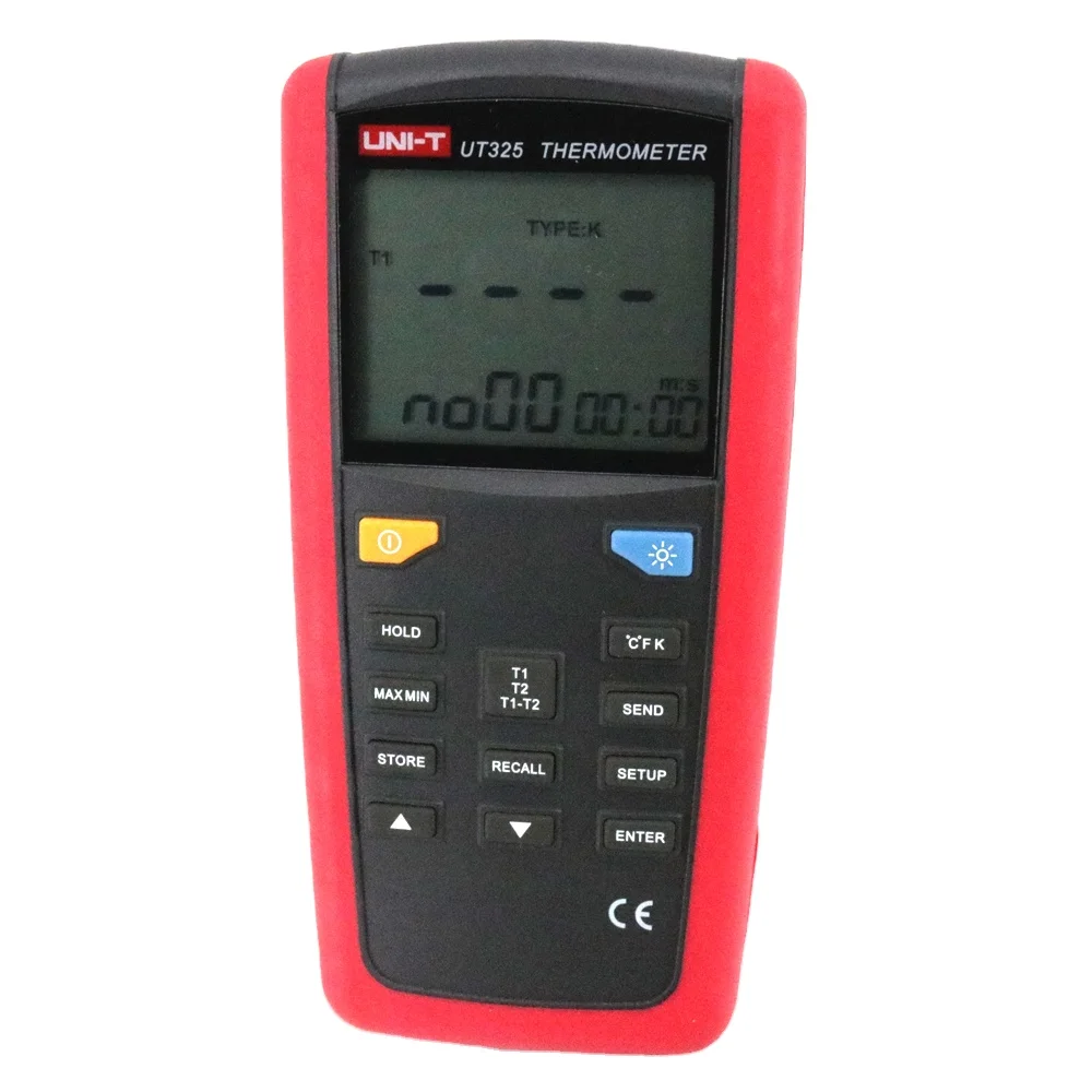 UNI-T UT325 цифровые термометры двойной входной термопары термометр