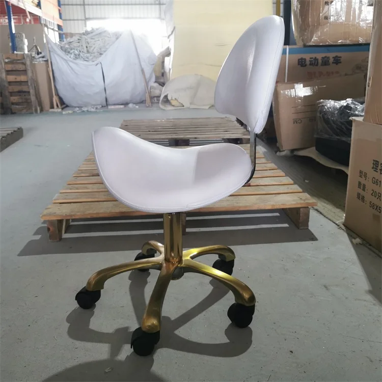 Kisen Foshan Factory Salon Furniture Equipment pink Black Brown White Pedicure Stool Technician Master Chair for
