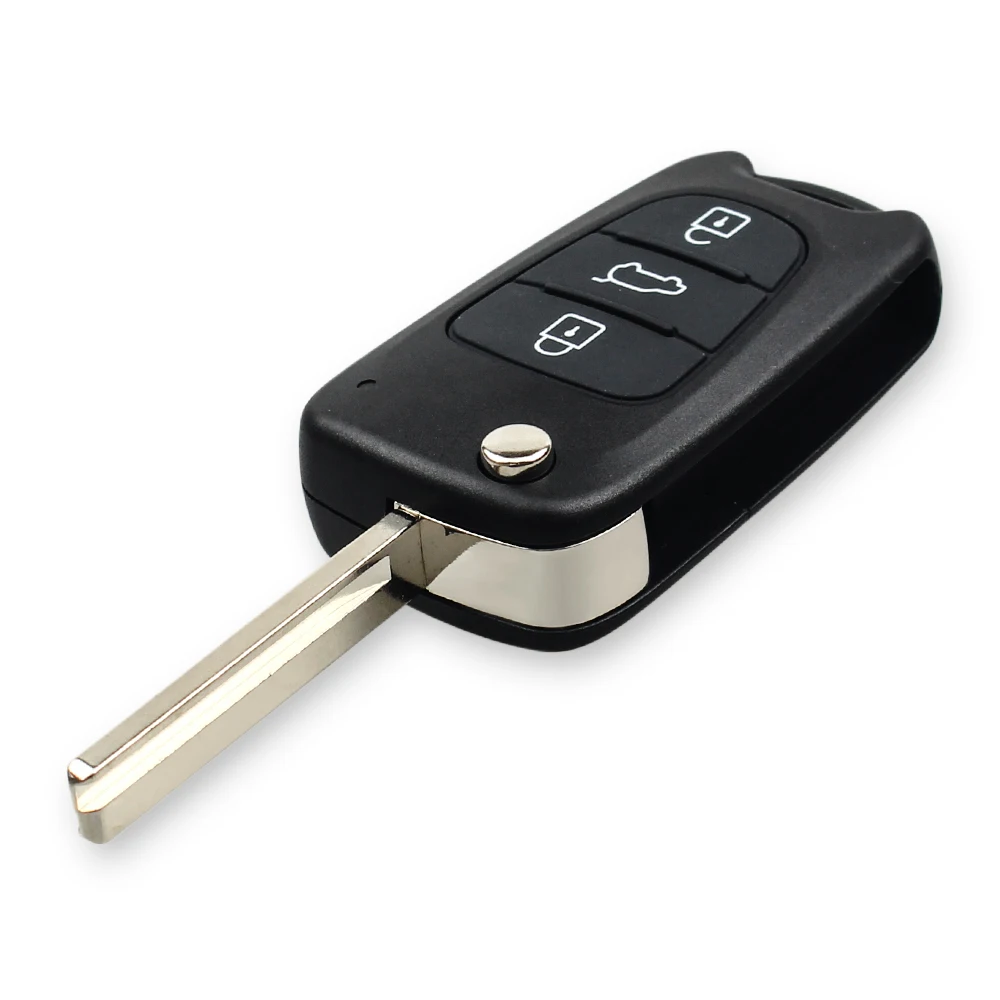 Раскладной чехол-брелок KEYYOU для Hyundai I30 IX35 Picanto Solaris RIO Sportage Elantra Kia K2 K5 Verna