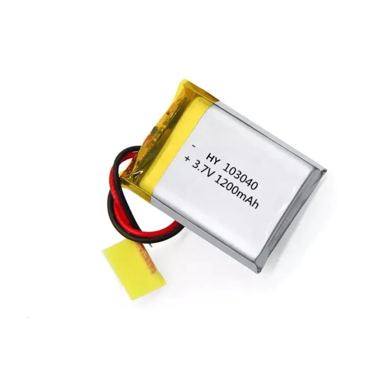 Factory supply high quality li ion polymer battery 103040 3.7v 1200mah lipo battery