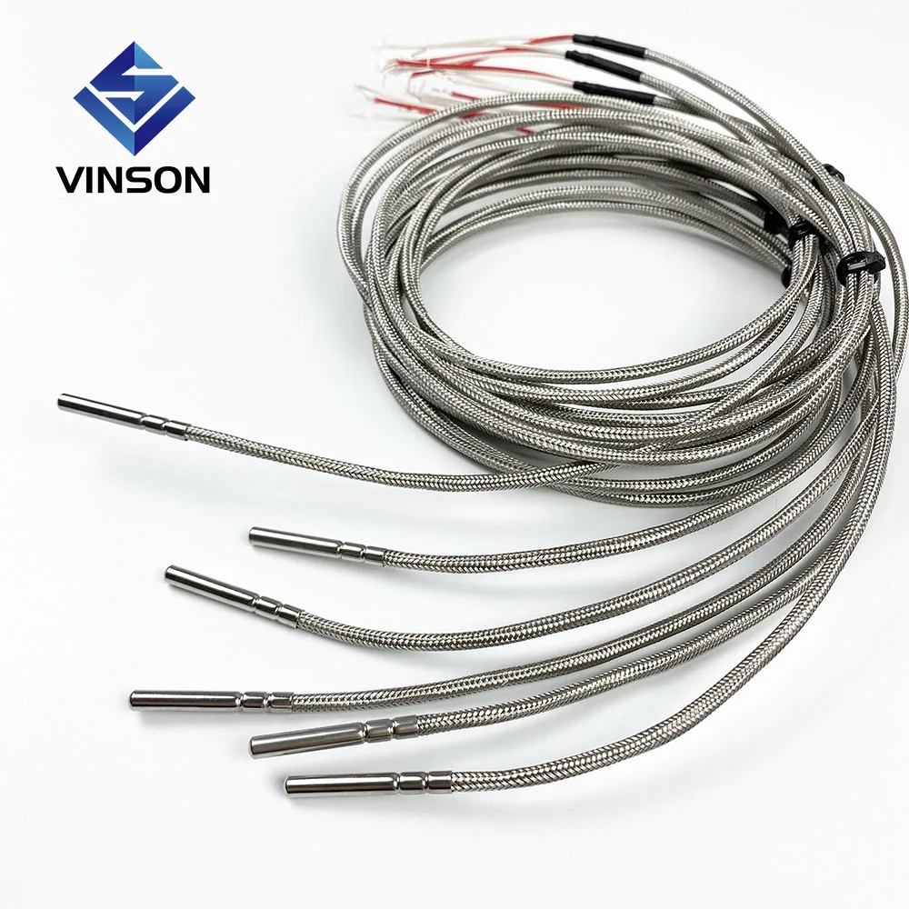 High sensitive 3 wire 4 wire waterproof PT1000 PT100 thermocouple k type thermal resistance temperature sensor