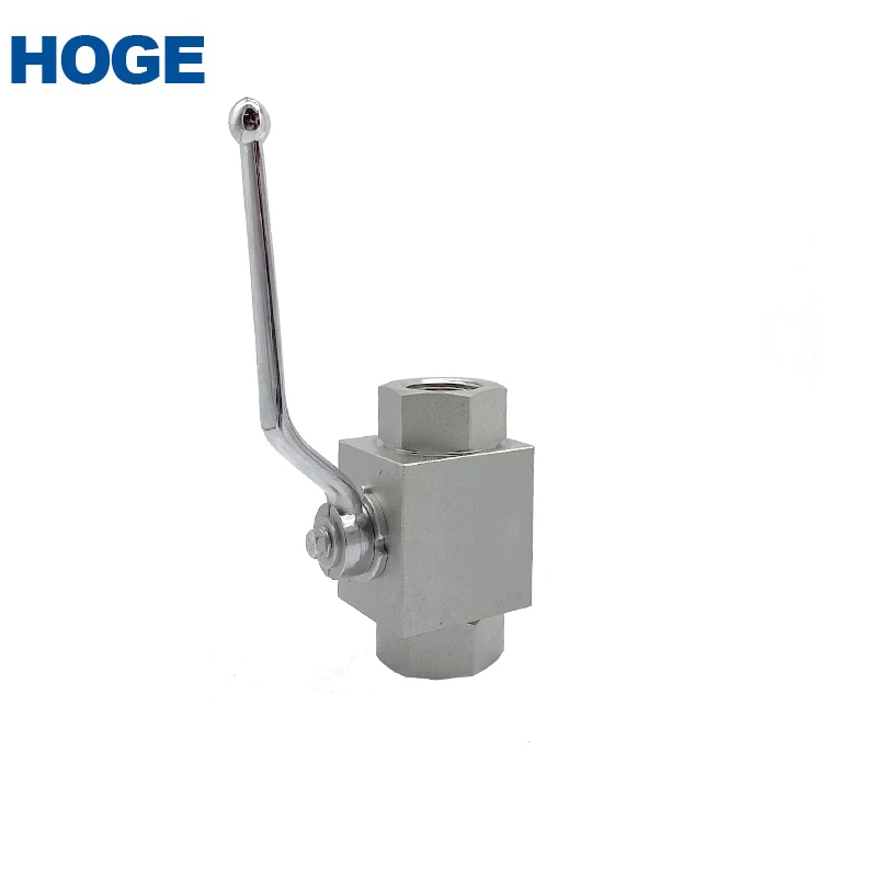 HONGGE KHB -1/8NPT Threaded 2 Ways Carbon Steel Hydraulic High Pressure Ball Valve 1/8Inch