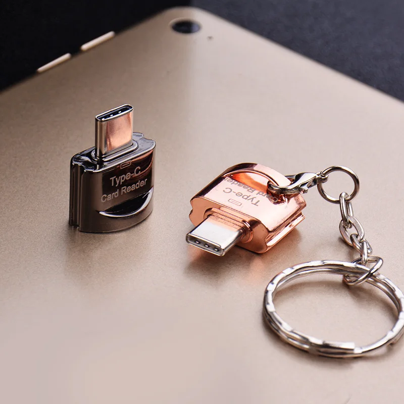 Portable Zinc Alloy Shell Memorias Tf Otg Micro Usb Flash Drive Type-c Type C Card Reader For Mobile Phone Adapter With Otg