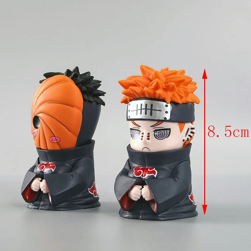 Экшн-Фигурки 6 видов стилей 8 см модель Akatsuki Uchiha Itachi Sasori Orochimaru Zetsu Obito аниме фигурки из ПВХ