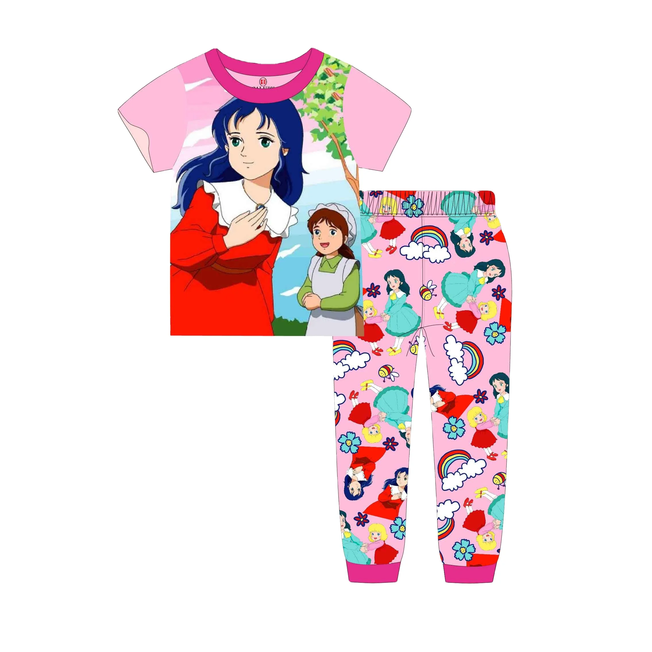 New Caluby kids pajamas 2-7 years old children pajamas   girls kids pyjamas  baby pajamas set wholesale