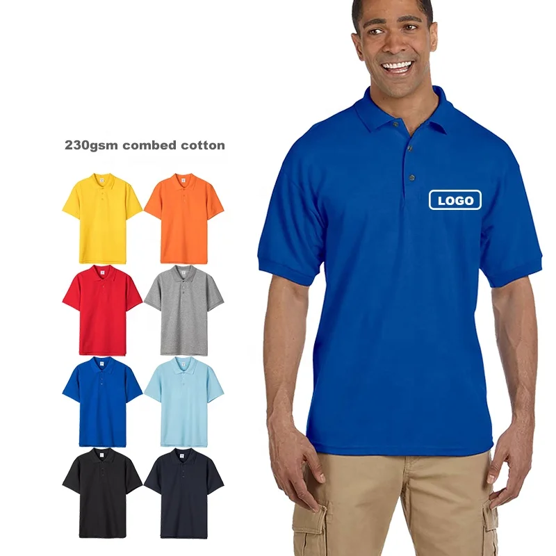 Wholesale Mens Clothing Polo Shirt Blank Work Business Office Team Uniform Custom Embroidery Print Polo Shirt
