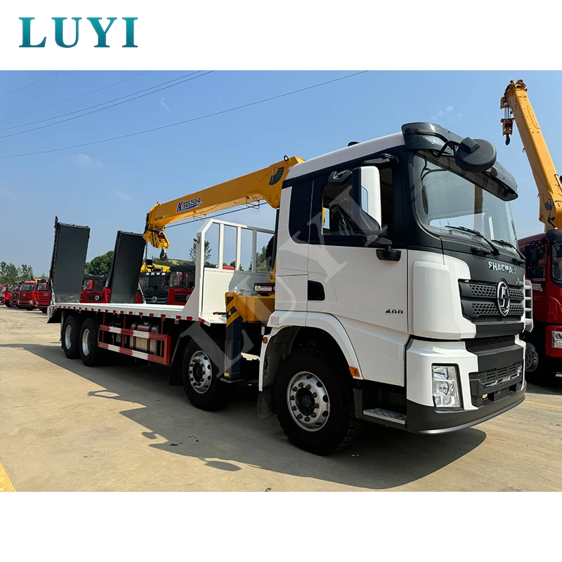 Shacman X3000 6tons Telescopic straight arm Lifting crane with 5 fingers Automatic hydraulic claw mounted on truck tractor