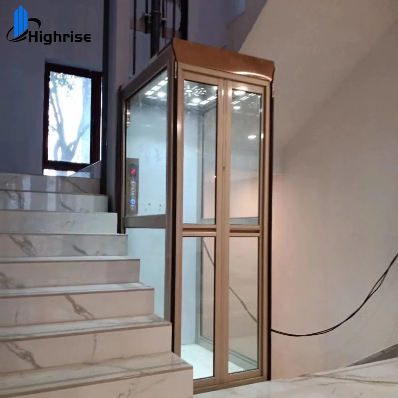 250kg 320kg 400kg 2-4 person cheap mini villa residential elevator small home house lift factory price