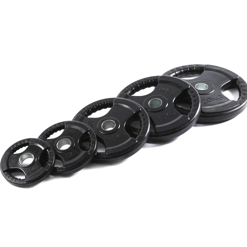 factory direct sale Gym rubber coated weight plates  standard bumper weight plates hantelscheiben 50mm barbell plate