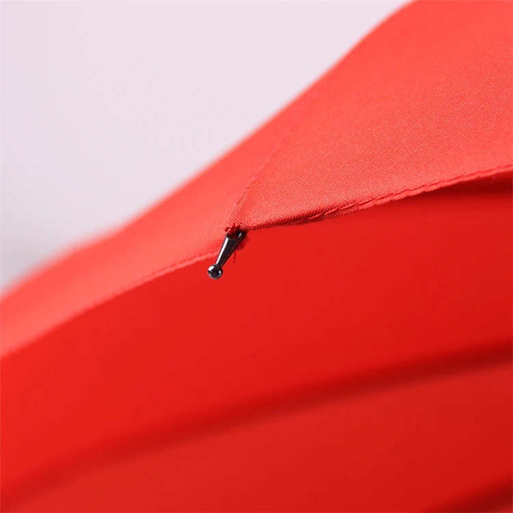 2023 Customized 22IN*16K Pagoda Straight Umbrella Hand Open 7 Colors with J Plastic Handle Umbrella For Wedding Decoration