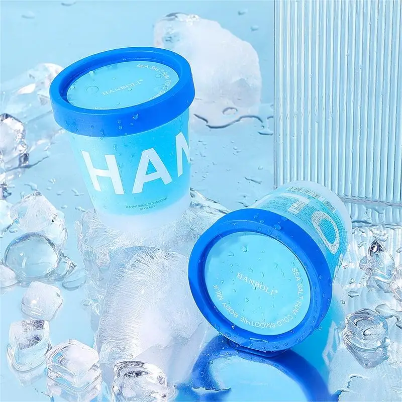 HANBOLI Private Label Sea Salt Cool Sand Ice Body Milk Moisturizing Comforts Long lasting Fragrance Moisturizing Lotion