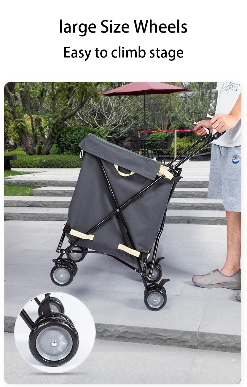 Cheap Bag Surfboard Beach Portable Folding Shopping Trolley Cart