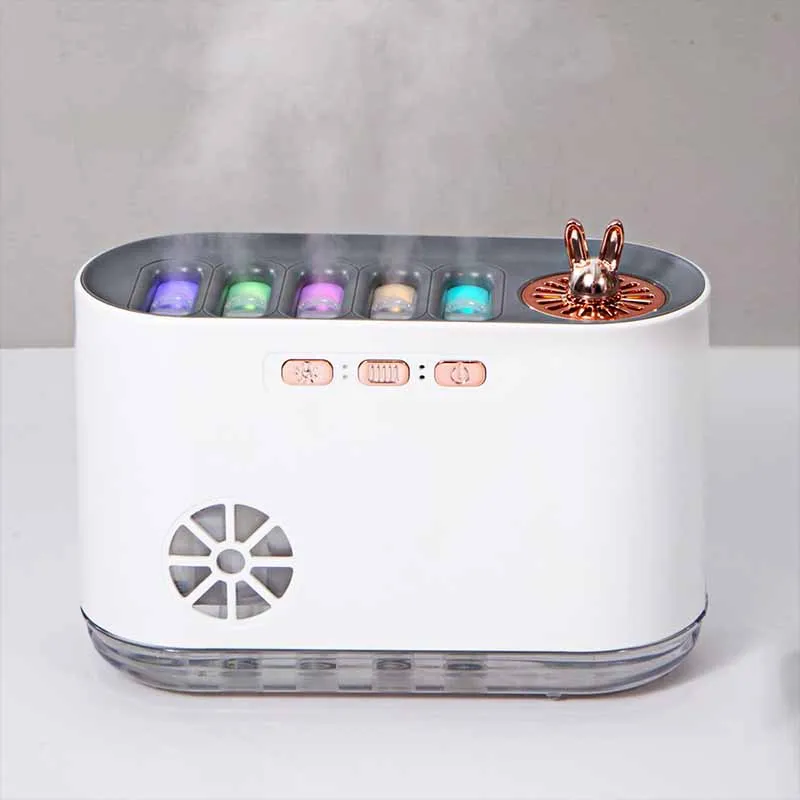 Newest Ultrasonic Mist Music Sound Pickup Sensing Control Humificador De Aroma 700ml Portable Dynamic Humidifier For Winter Gift