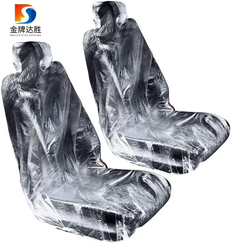 Car Disposable Plastic Seat Covers Vehicle Protector Mechanic Valet Pet Seat Covers