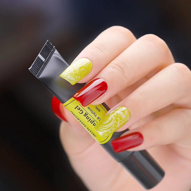 2022 Hot Sale Nail Polish Organic 12 Colors  8ML  Private Label  Oem Supplies Stamping Gel