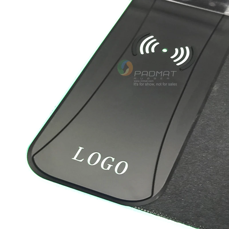 Soft RGB mouse pad with Wireless charger OEM customized design