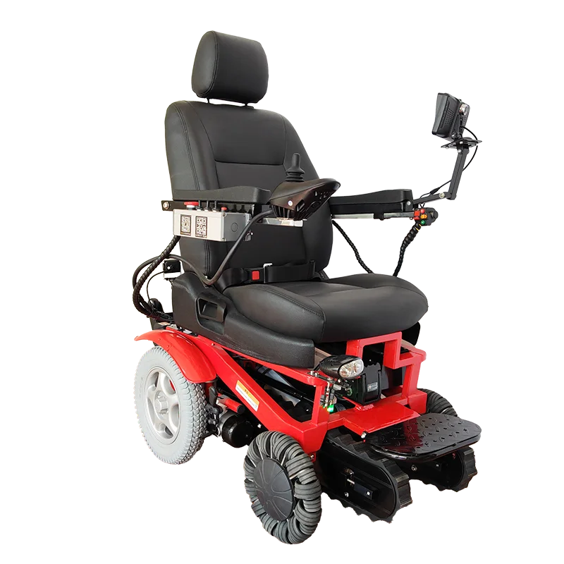 off road automatically climbing stair level electric handicapped wheelchair thickened lengthen tank track undetachable- BZ-Q7