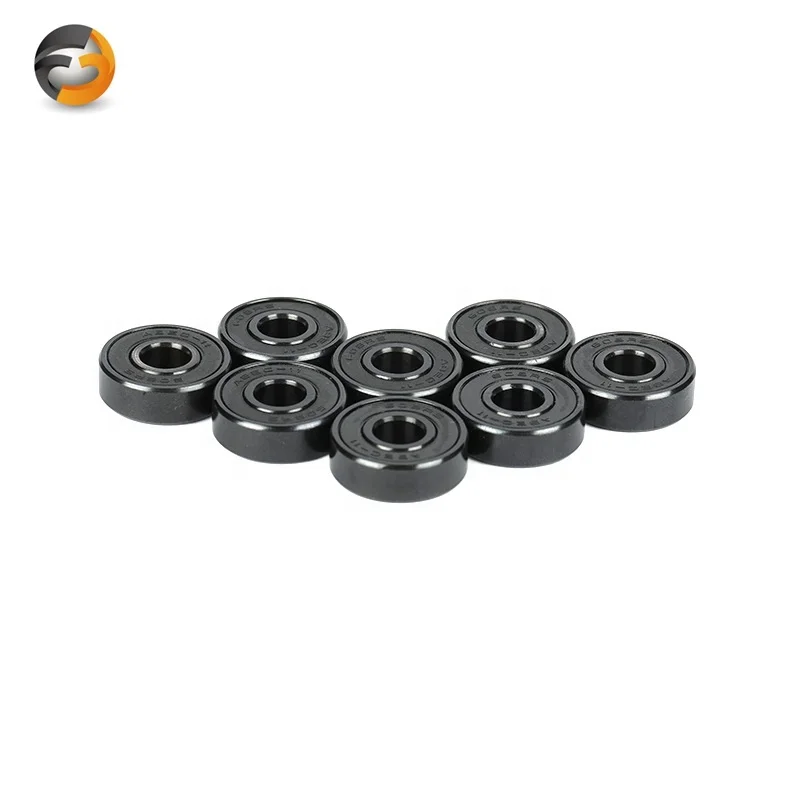 High Quality 608RS Deep Groove Wheel Bearings Cheap 608RS Black Skate Bearings Black Flash 608RS Skateboard Bearings