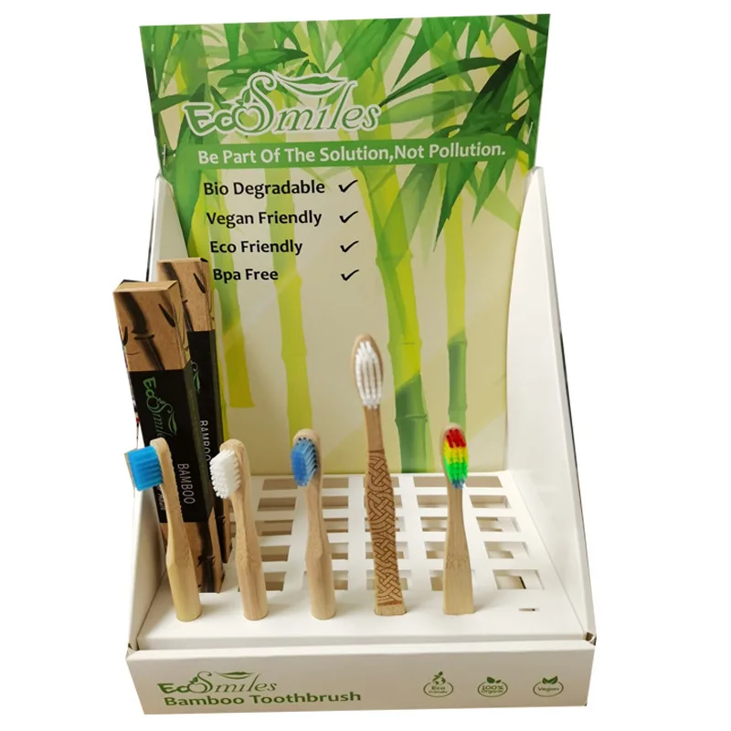 Custom Supermarket sales package Toothbrush holder display rack color box Toothbrush display box