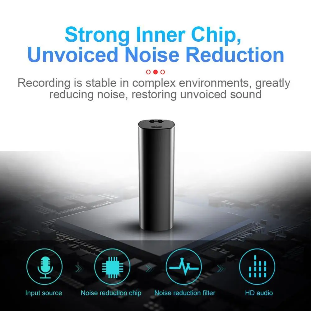 Оригинальный диктофон Q52, USB, профессиональный диктофон 500 часов, цифровой аудио диктофон с WAV, mp3-плеер