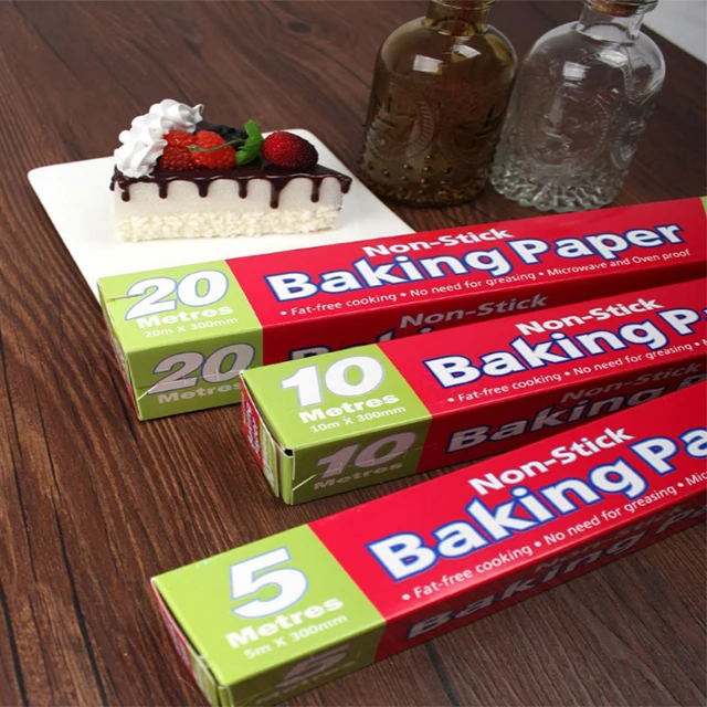 Baking Paper Roll Coated Nonstick Greaseproof Cake Loaf Parchment Paper Eco Compostable Unbleached Silicone China Free Sample