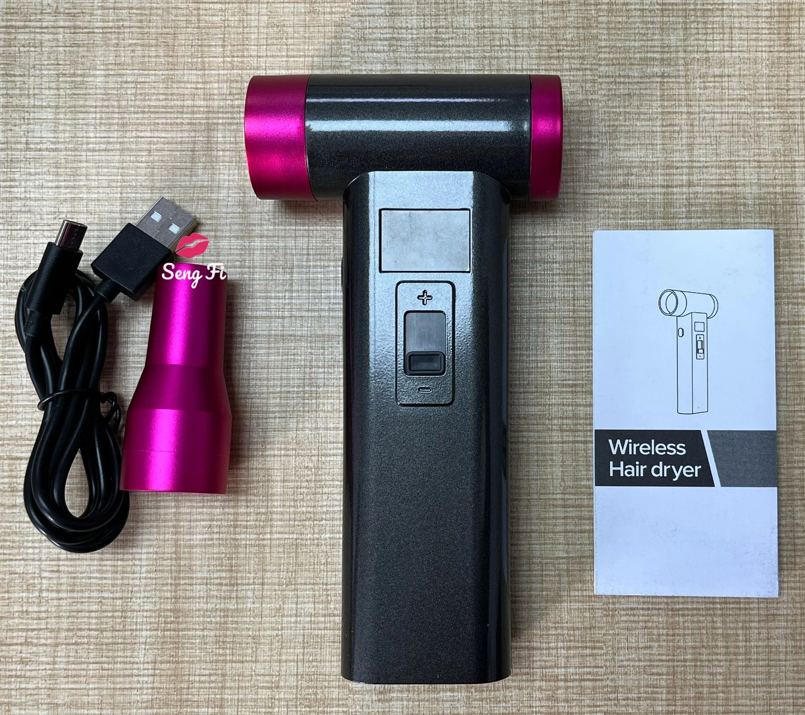 110000 RPM Portable Hair Dryer Turbo Powered Jet Fan Blower LCD Display Air Blower High Speed Mini Blow Dryer 9 Gears